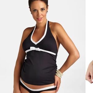 PEZ D’OR Maternity Tankini Swimsuit Top size Small NWOT